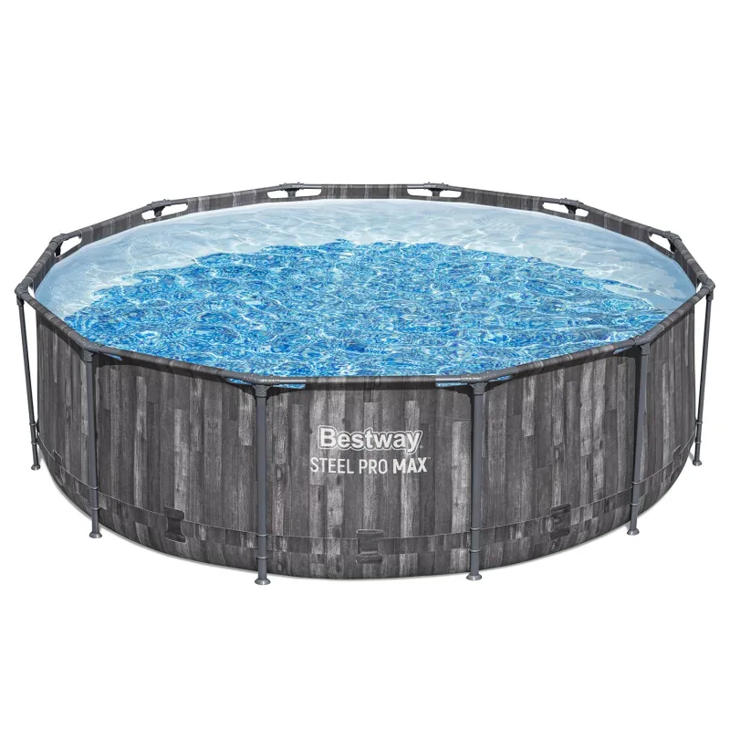 Piscină cu cadru albastru 366 x 100 cm, perfectă pentru relaxare în grădină