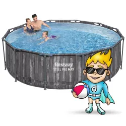 Piscină cu cadru 366 x 100 cm, perfectă pentru relaxare în grădină, Bestway 5614X