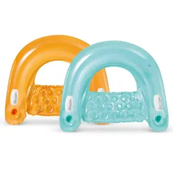 Fotoliu de înot cu mânere 147 x 99 cm INTEX 58859 albastru