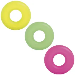 Colac de înot neon cu diametrul de 91 cm, perfect pentru vară