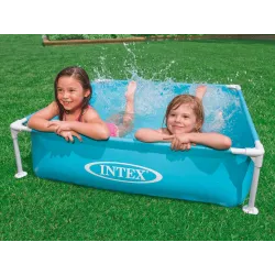 Piscină cu cadru colorată pentru copii, perfectă pentru grădină în timpul verii