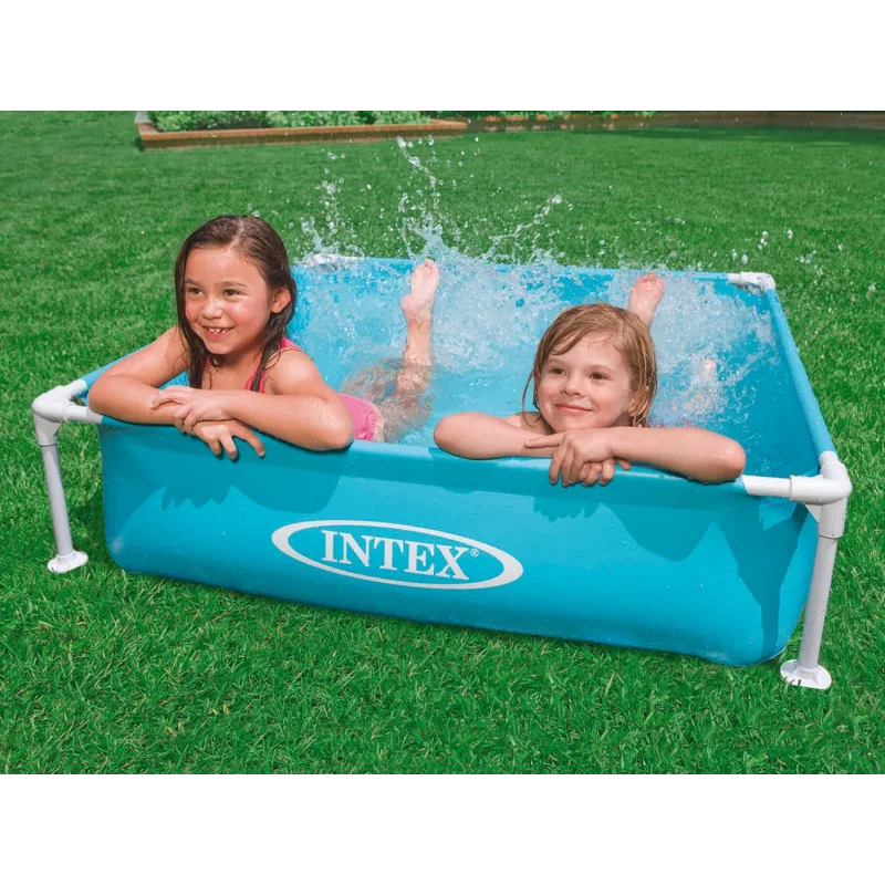 Piscină cu cadru colorată pentru copii, perfectă pentru grădină în timpul verii