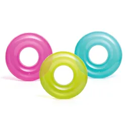 Colac de înot albastru pentru copii cu diametrul de 76 cm din PVC rezistent