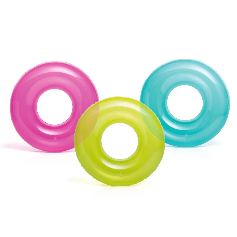 Colac de înot albastru pentru copii cu diametrul de 76 cm din PVC rezistent