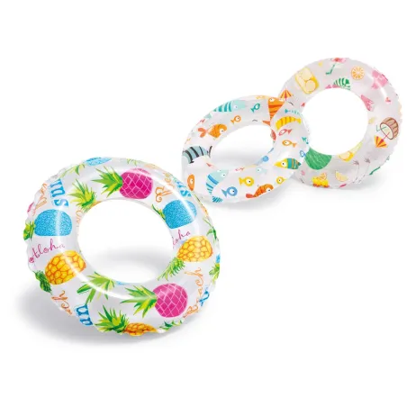 Colac de înot de 51 cm în trei modele, accesoriu colorat pentru piscină