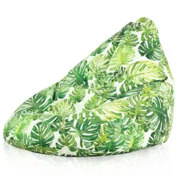 Fotoliu Puf tip Pară XXL Drop - Material Imprimeu Premium