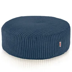 Taburet Puf Rotund - Catifea Reiată Soft
