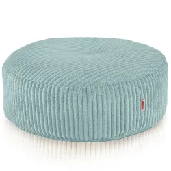 Taburet Puf Rotund - Catifea Reiată Soft