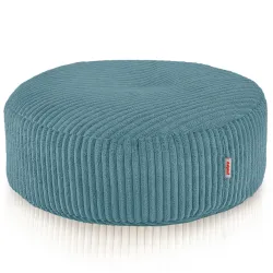 Taburet Puf Rotund - Catifea Reiată Soft