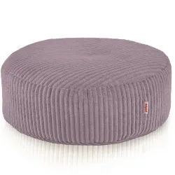 Taburet Puf Rotund - Catifea Reiată Soft