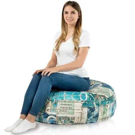 Pernă Rotundă Monaco 90 cm Imprimeu Premium | Italpouf