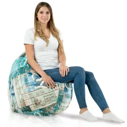 Pernă Rotundă Monaco 90 cm Imprimeu Premium | Italpouf