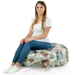 Pernă Rotundă Monaco 90 cm Imprimeu Premium | Italpouf
