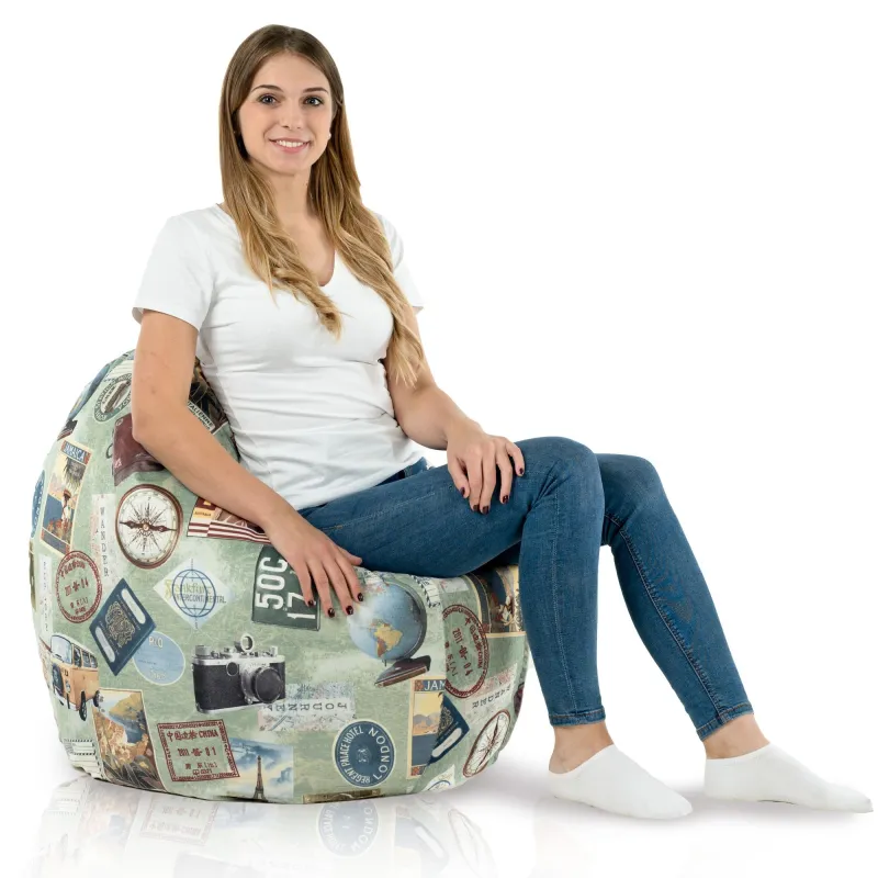Pernă Rotundă Monaco 90 cm Imprimeu Premium | Italpouf