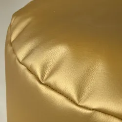 Puf Cilindru Cilindro Piele Ecologică Auriu | Italpouf