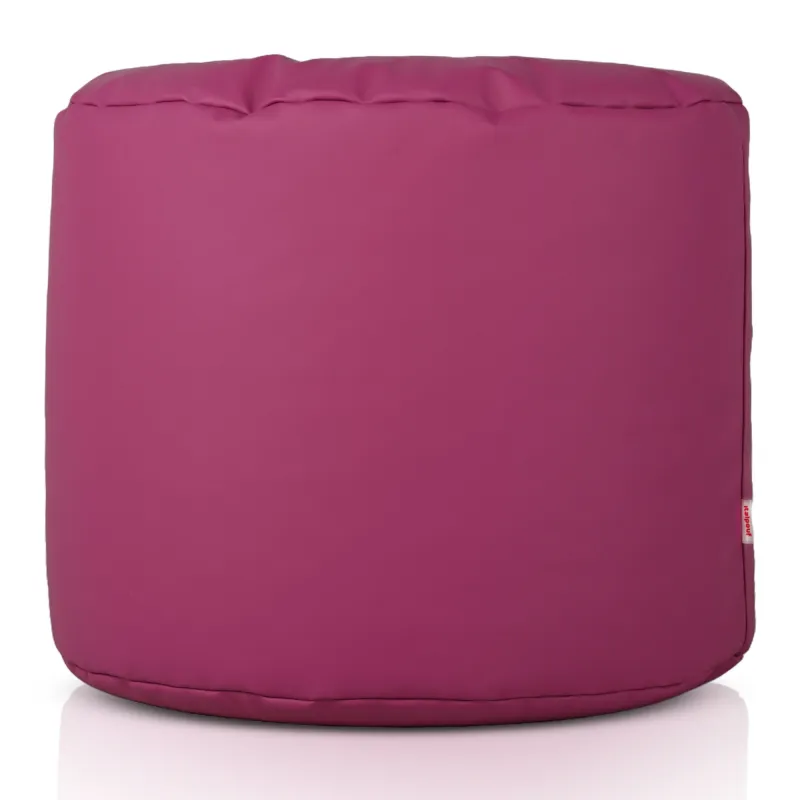 Puf Cilindru Cilindro Piele Ecologică Auriu | Italpouf