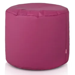 Puf Cilindru Cilindro Piele Ecologică Auriu | Italpouf