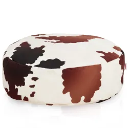Puf Taburet Suport Picioare Rotund - Material Imprimeu Premium