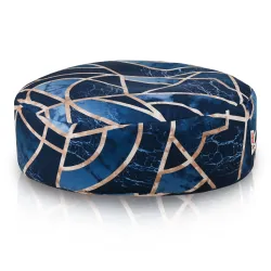Puf Taburet Suport Picioare Rotund - Material Imprimeu Premium