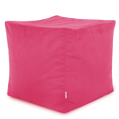 Roz taburet pătrat cubo velvet