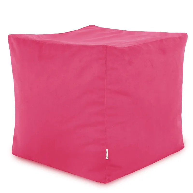 Puf Cub Pătrat - Catifea Soft – vedere 16