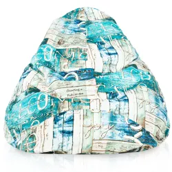 Fotoliu Puf tip Pară XXL Drop - Material Imprimeu Premium – vedere 36
