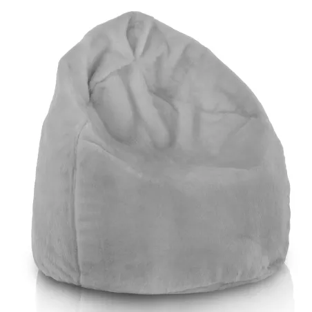 Yeti Gri fotoliu puf para, moale si confortabil, perfect pentru camera copiilor