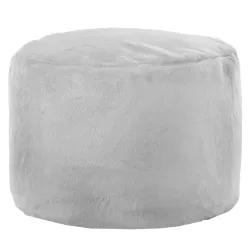 Puf Rotund Cilindru - Blană Artificială Yeti