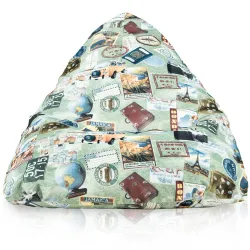 Fotoliu Puf relaxare de podea XL Bermuda - Material Imprimeu Premium – vedere 34