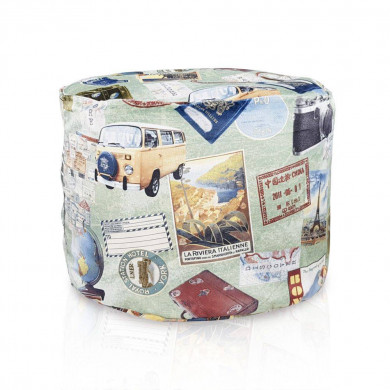 Travel taburet cu role cilindro