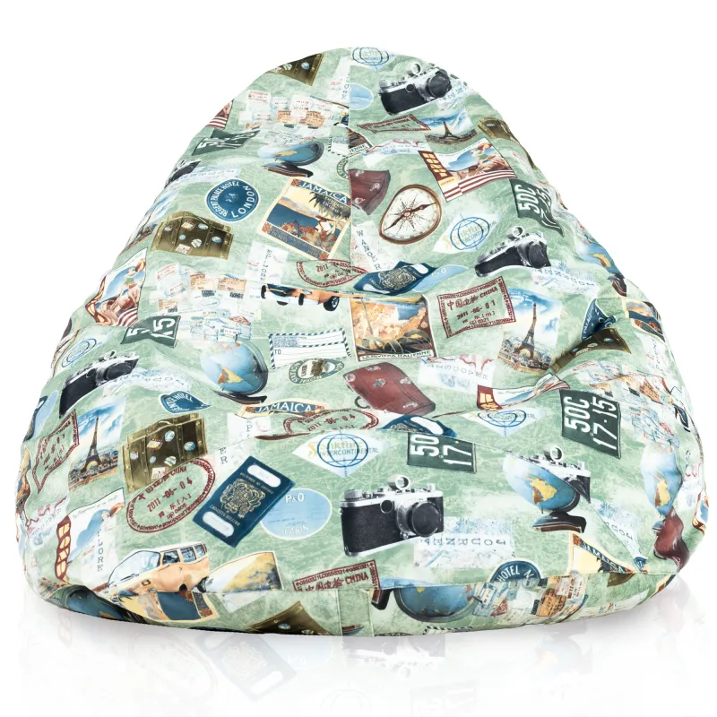 Fotoliu Puf tip Pară XXL Drop - Material Imprimeu Premium – vedere 34