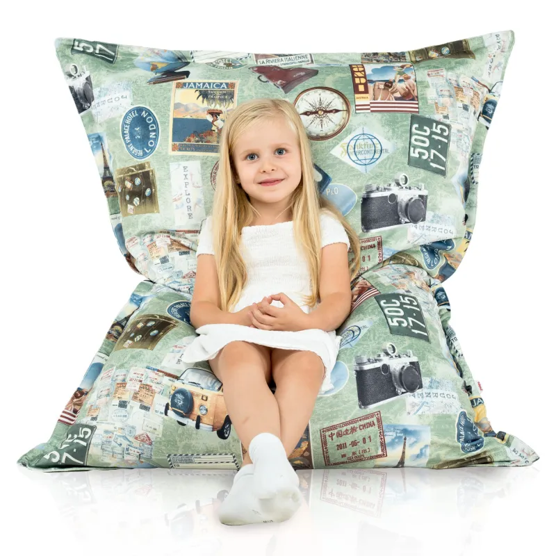 Pernă Puf de Podea Gigant XL pentru copii - Material Imprimeu Premium – vedere 62