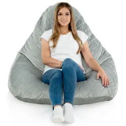 Fotoliu Puf tip Pară XXL Drop - Catifea Soft – vedere 46