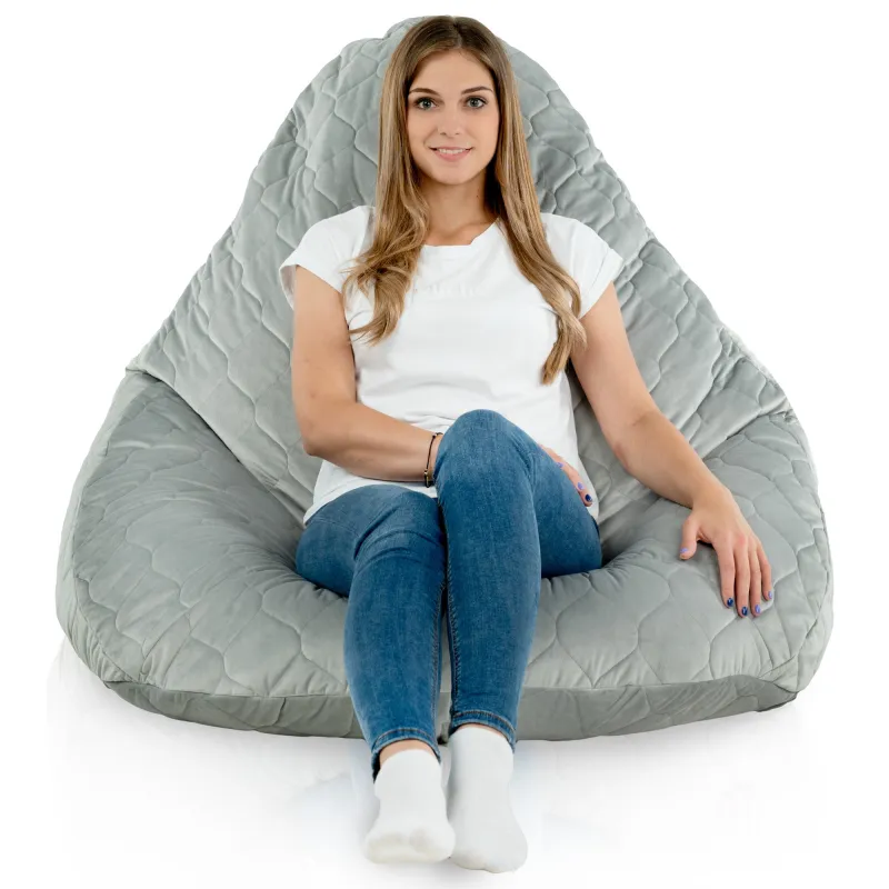 Fotoliu Puf tip Pară XXL Drop - Catifea Soft – vedere 46