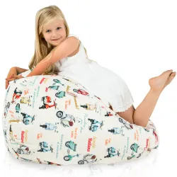 Fotoliu Puf L pentru copii - Material Imprimeu Premium – vedere 57