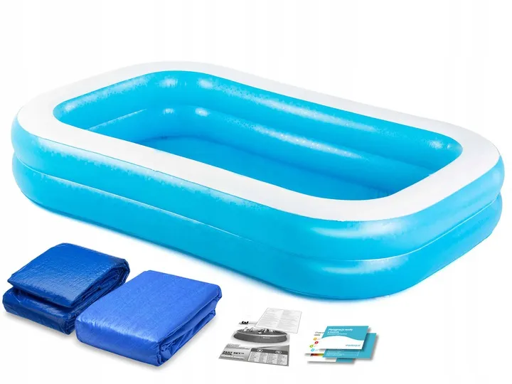 Piscină gonflabilă familială 262 x 175 x 51 cm Bestway 54006 + husă - 2