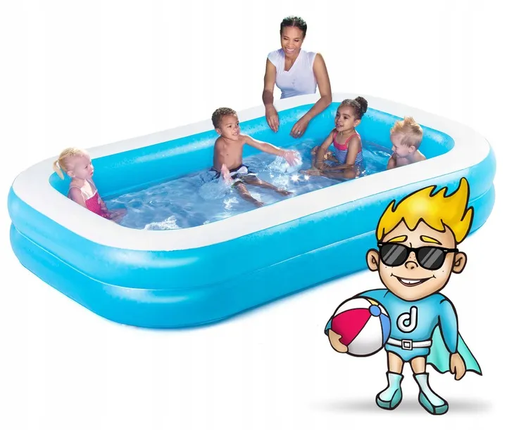 Piscină gonflabilă familială 262 x 175 x 51 cm Bestway 54006 + husă - 3