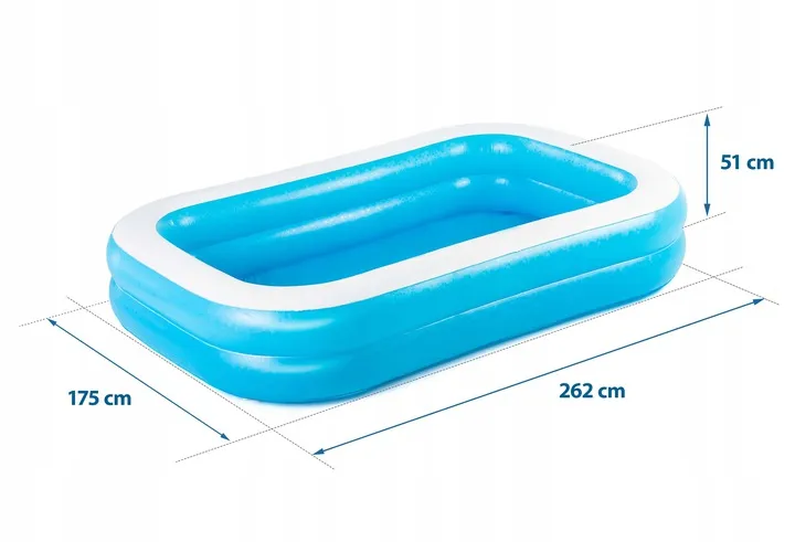 Piscină gonflabilă familială 262 x 175 x 51 cm Bestway 54006 + husă - 5