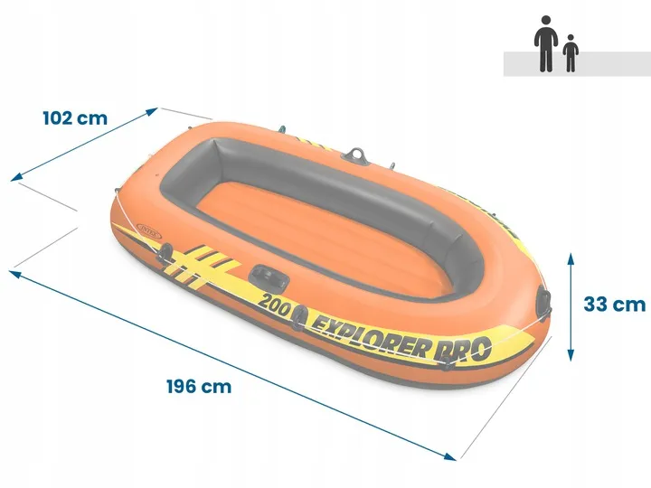 Intex Explorer PRO 200 Barcă Gonflabilă 196 x 102 x 33 cm 58356 - 4