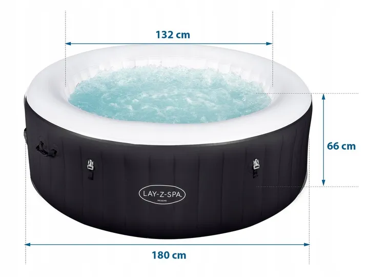 Spa Gonflabil Lay-Z Miami 4 Persoane Bestway 60001 - 11