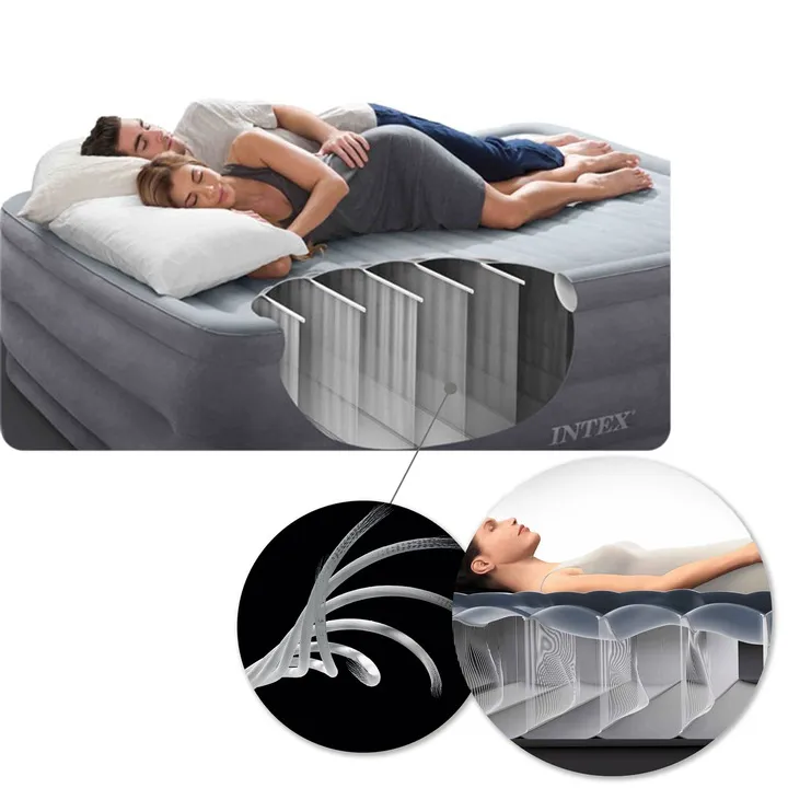 INTEX 64763 Saltea Gonflabilă cu Pompă Picior Integrată - 5