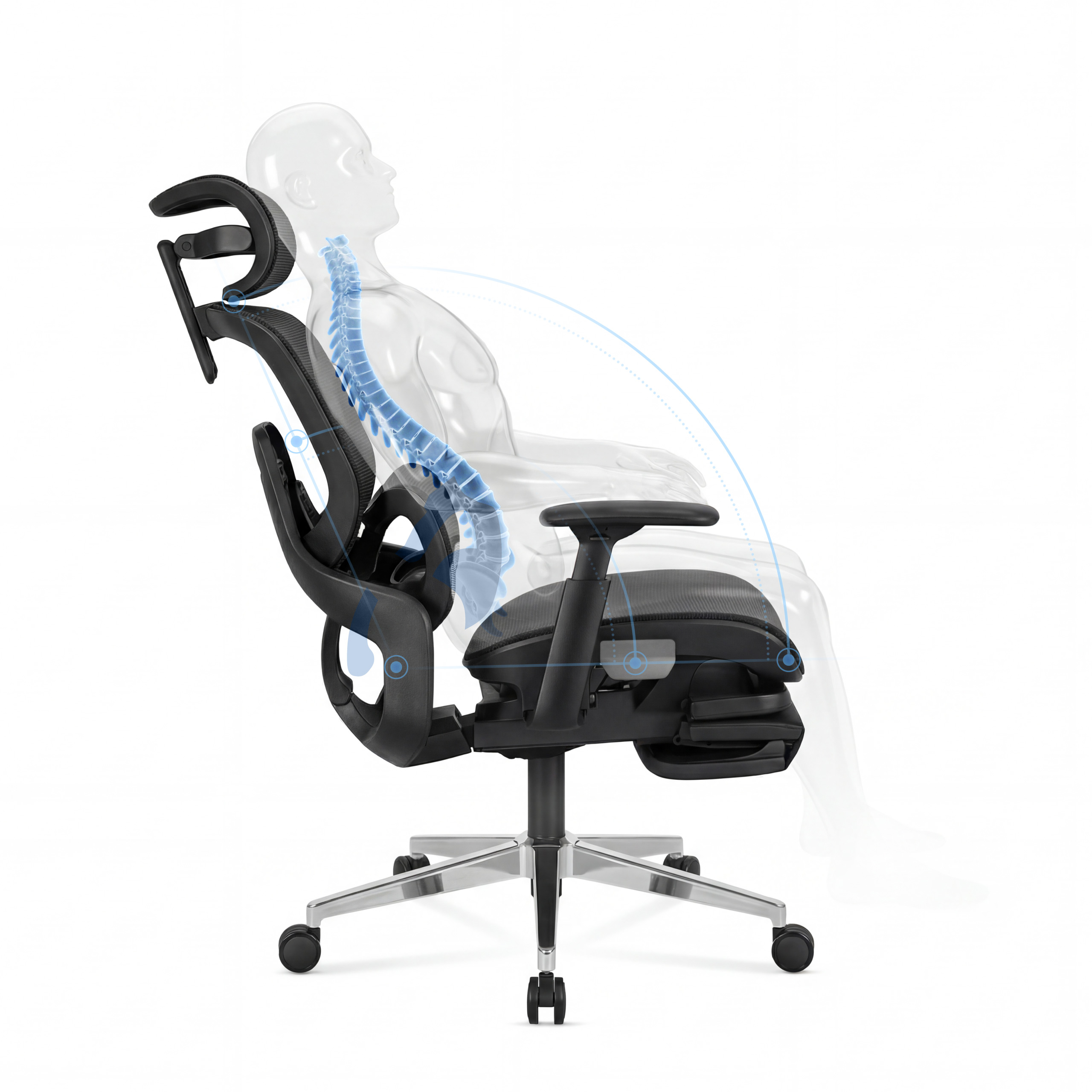 Spătar reglabil sprijin lombar Expert 9.3
